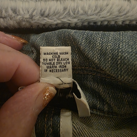 LOFT Distressed Blue Jean Jacket - Picture 5 of 7